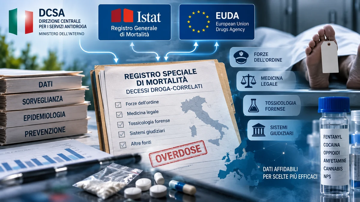 Registro Speciale di mortalità e rilevazione dei decessi droga-correlati