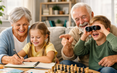 Interazione nonni/nipoti e cervello attivo