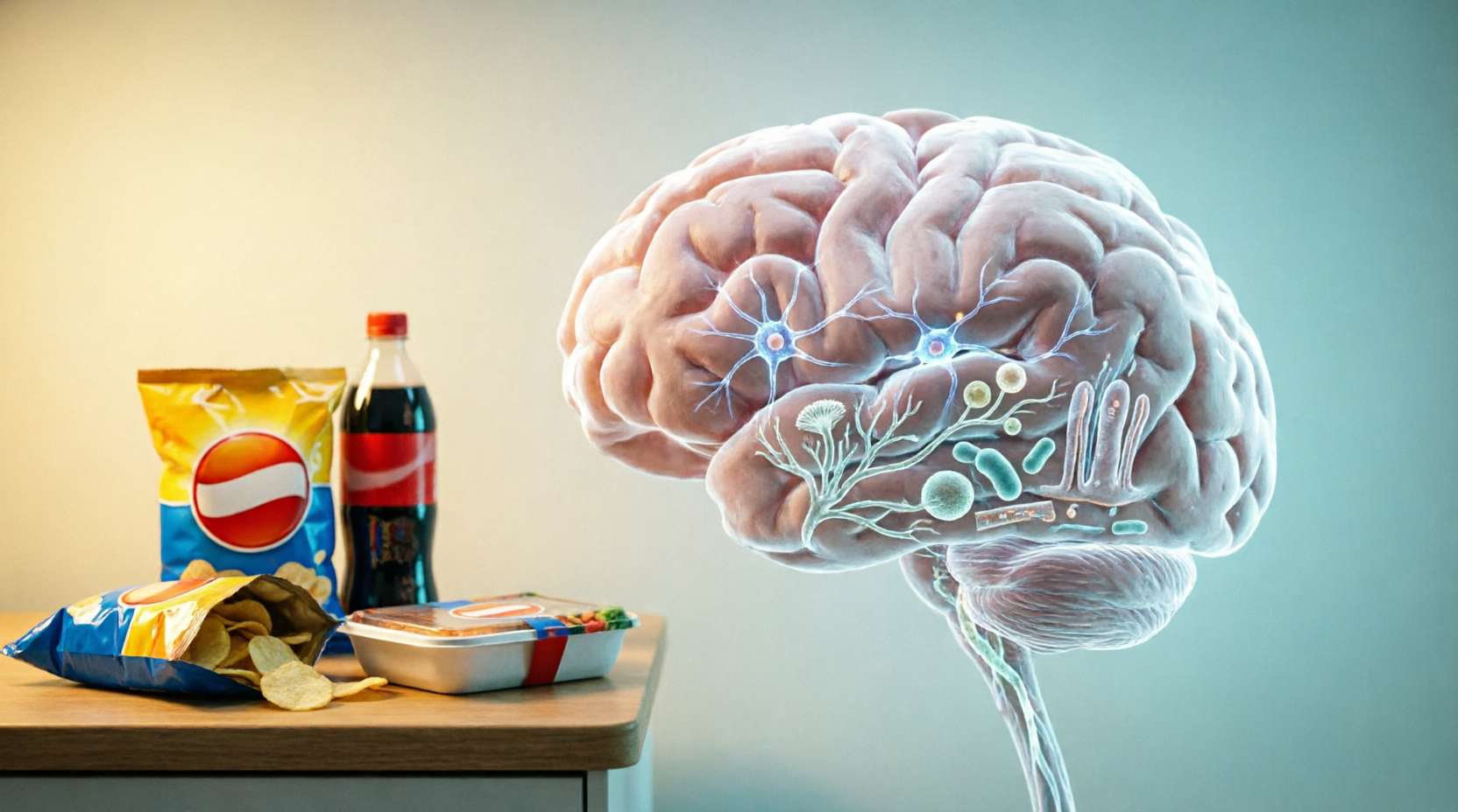 Alimenti ultra-processati e cervello