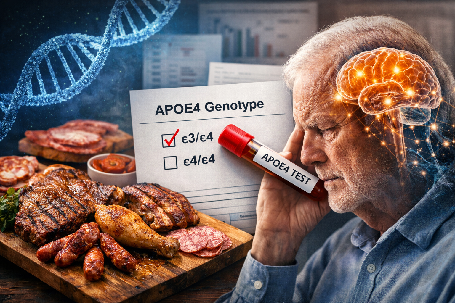 Carne e demenza: lo studio su APOE4