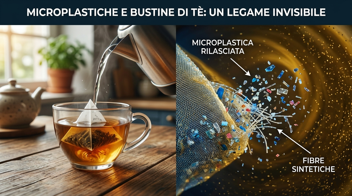 Microplastiche e bustine di tè
