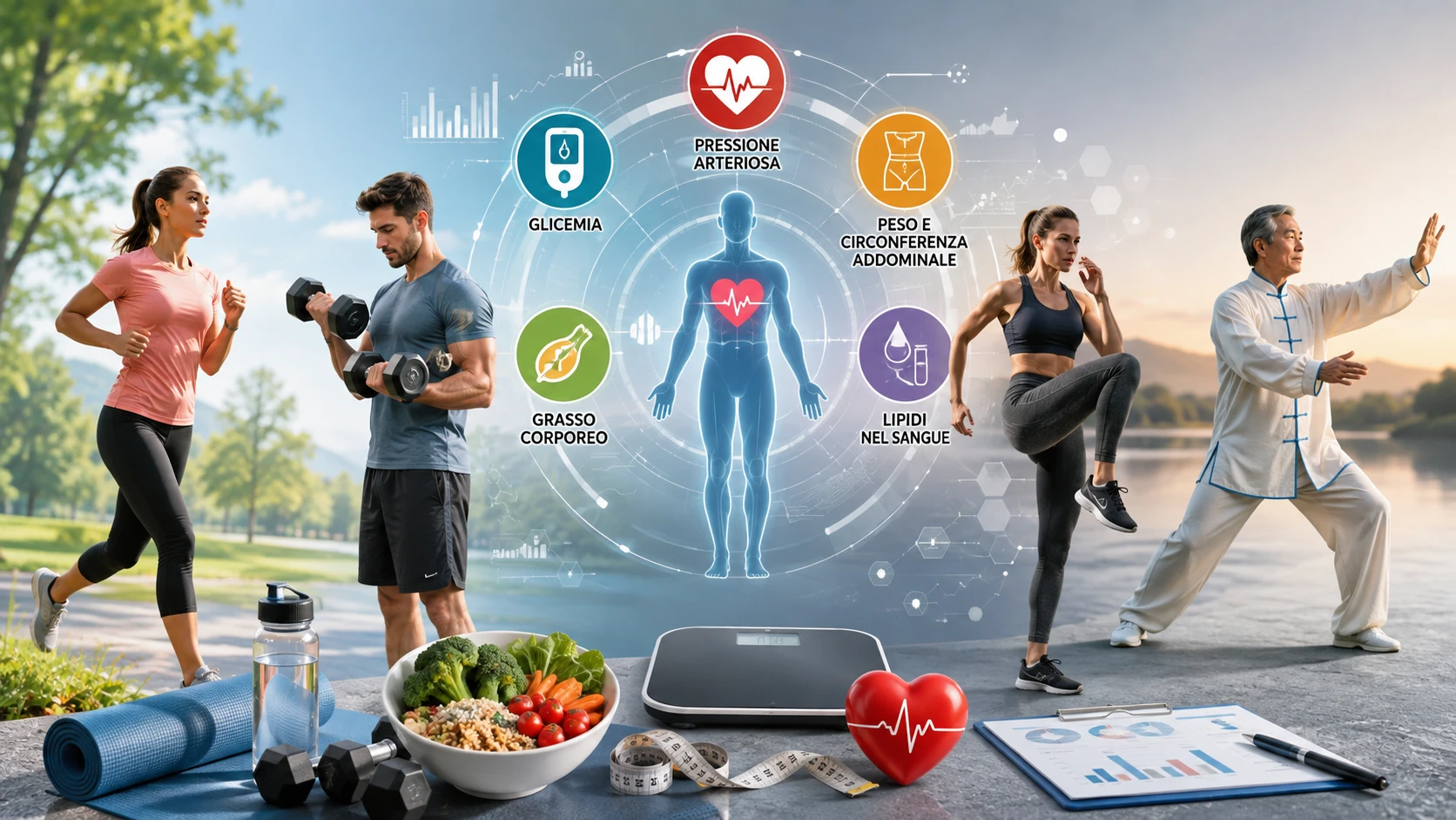 Esercizio fisico. Le nuove meta-analisi confrontano aerobica, pesi, HIIT e Tai Chi nella sindrome metabolica. Gli effetti variano su glicemia, pressione, grasso corporeo e colesterolo, ma la qualità delle evidenze richiede una lettura prudente.
