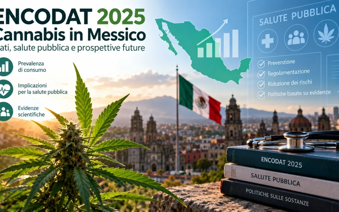 Sorveglianza epidemiologica del consumo di cannabis in Messico secondo ENCODAT 2025
