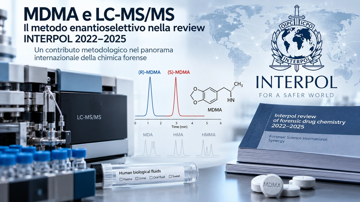 Analisi enantioselettiva LC-MS/MS dell’MDMA nel panorama internazionale della chimica forense INTERPOL 2022–2025.