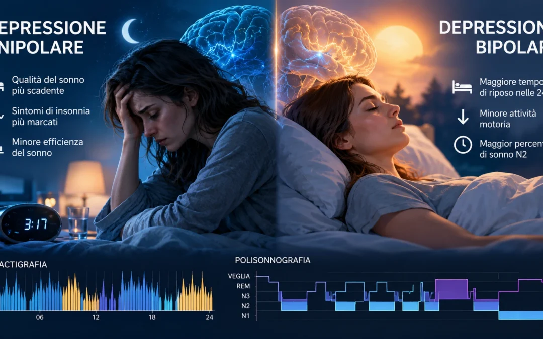 Profilo del sonno e ritmi circadiani studiati nella depressione unipolare e bipolare