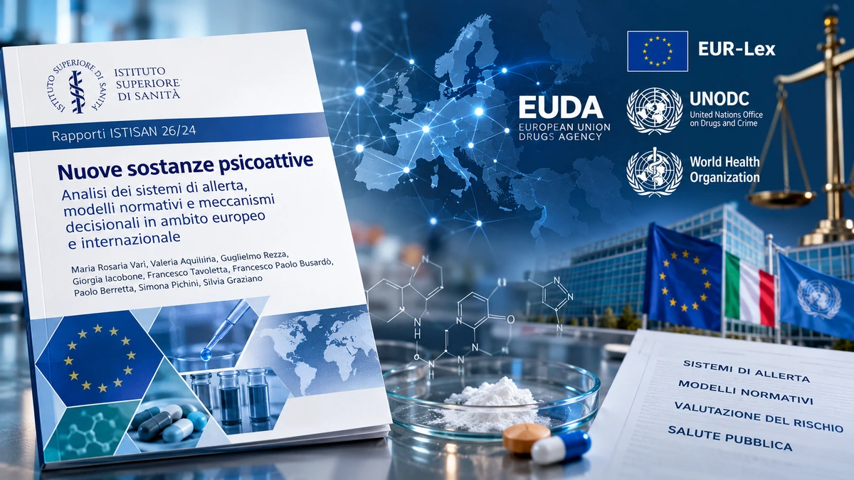 Rapporto ISTISAN 26/24 sulle nuove sostanze psicoattive, i sistemi di allerta e le normative europee